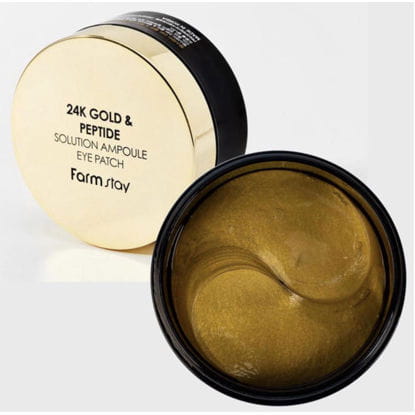 Farm Stay 24K Gold & Peptide Solution Ampoule Eye Patch 60 Sheets