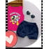 Girls' Summer Cotton Set, Two Pieces, with Mickey Mouse Drawing on it