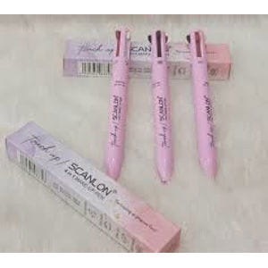 صورة قلم مكياج 4 في 1 مجموعة مكياج محمولة مع كحل ملون ، بطانة الحواجب والشفاه و Highlighter -